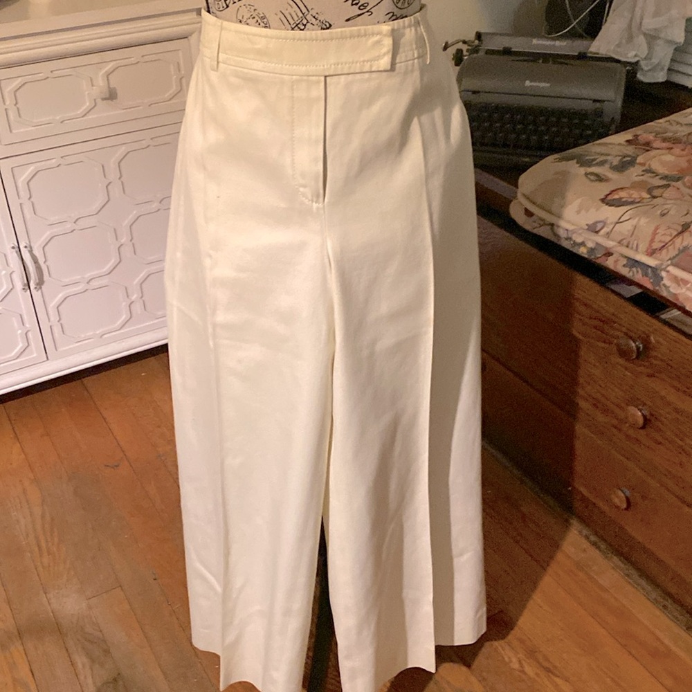 AKRIS PUNTO BEIGE WIDE LEG SIZE 12